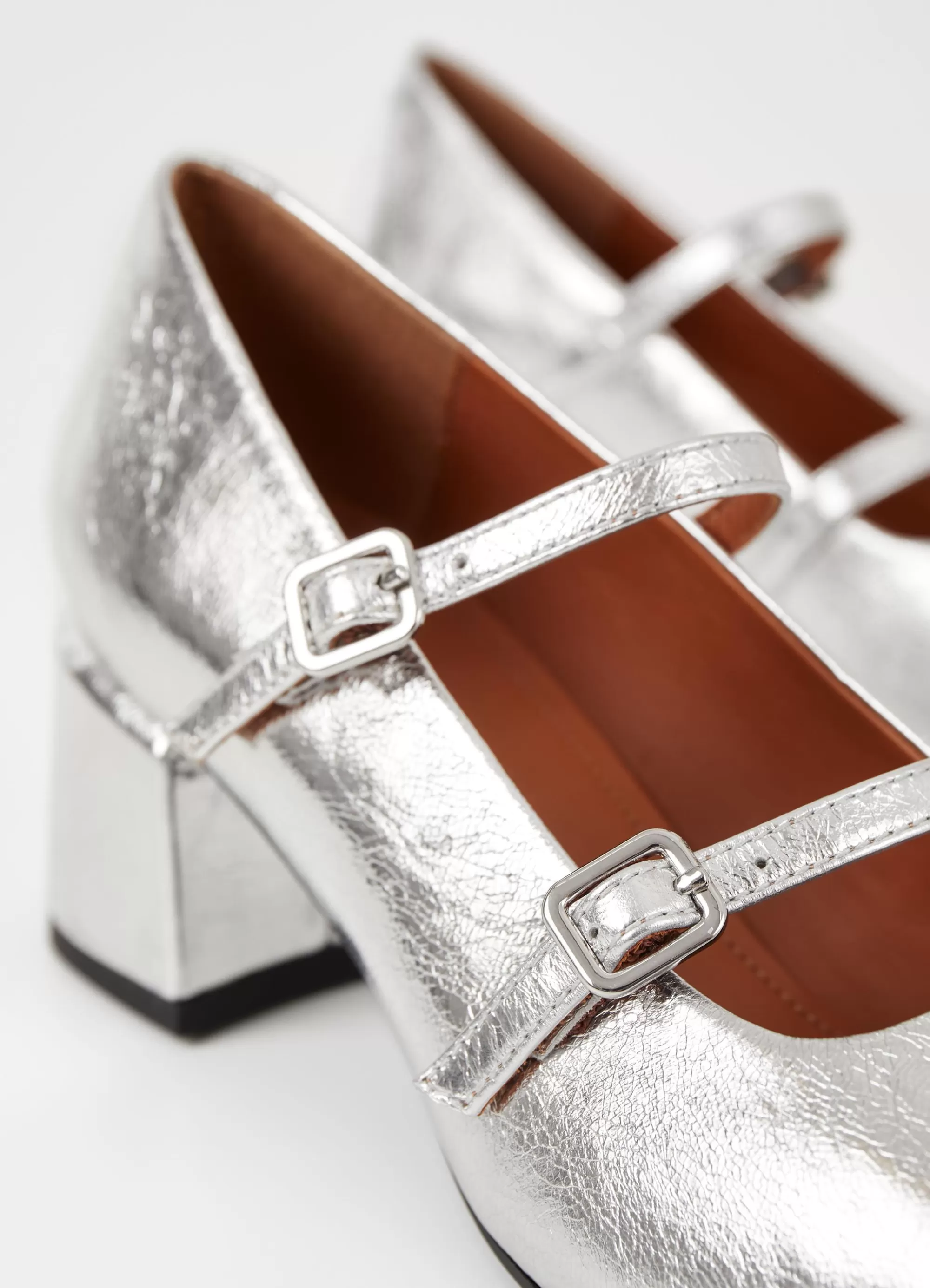 Vagabond Pumps | Mary Janes | ADISON PUMPS Silvermetallicleather