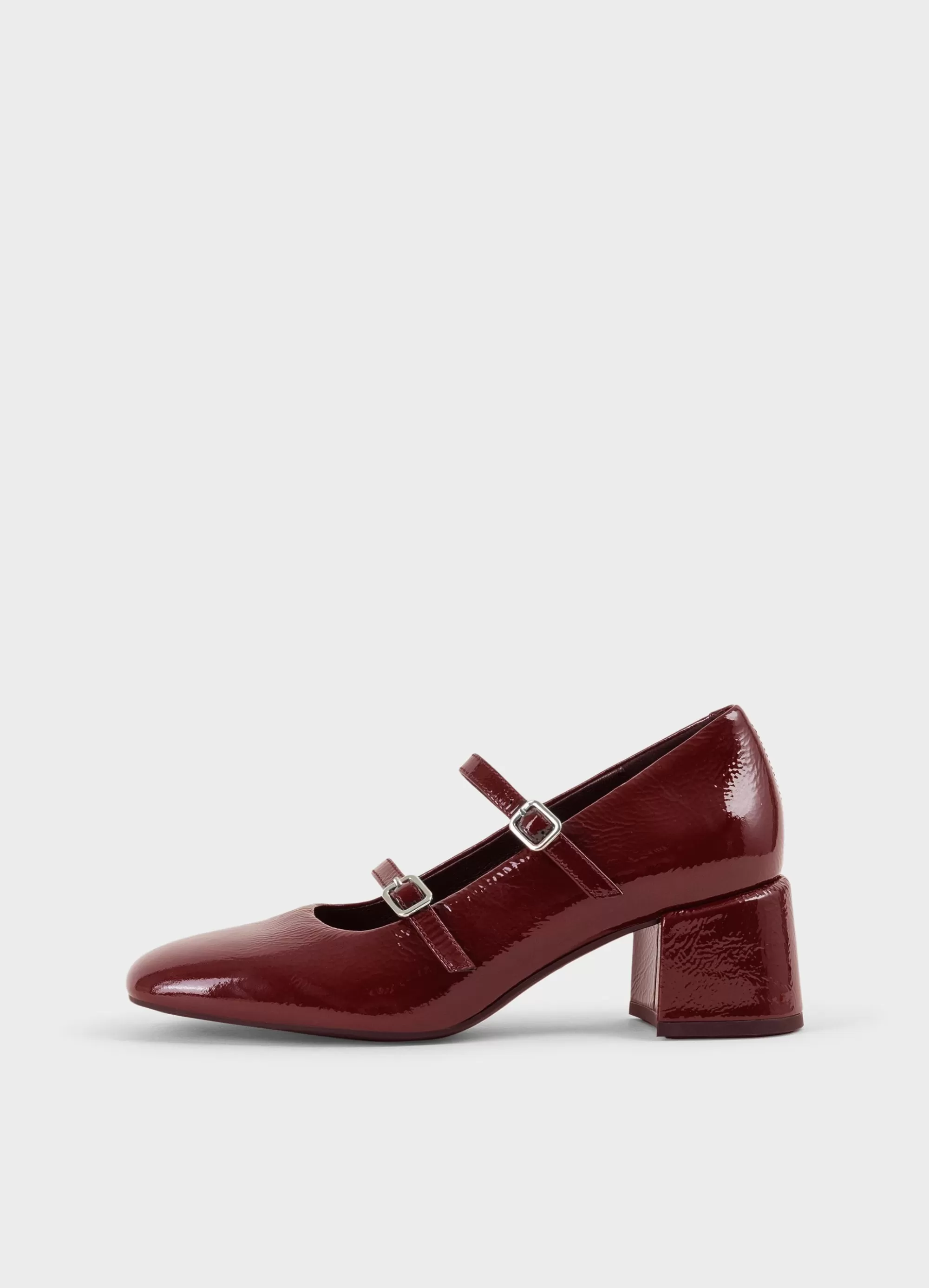 Vagabond Pumps | Mary Janes | ADISON PUMPS DarkRedpatentleather