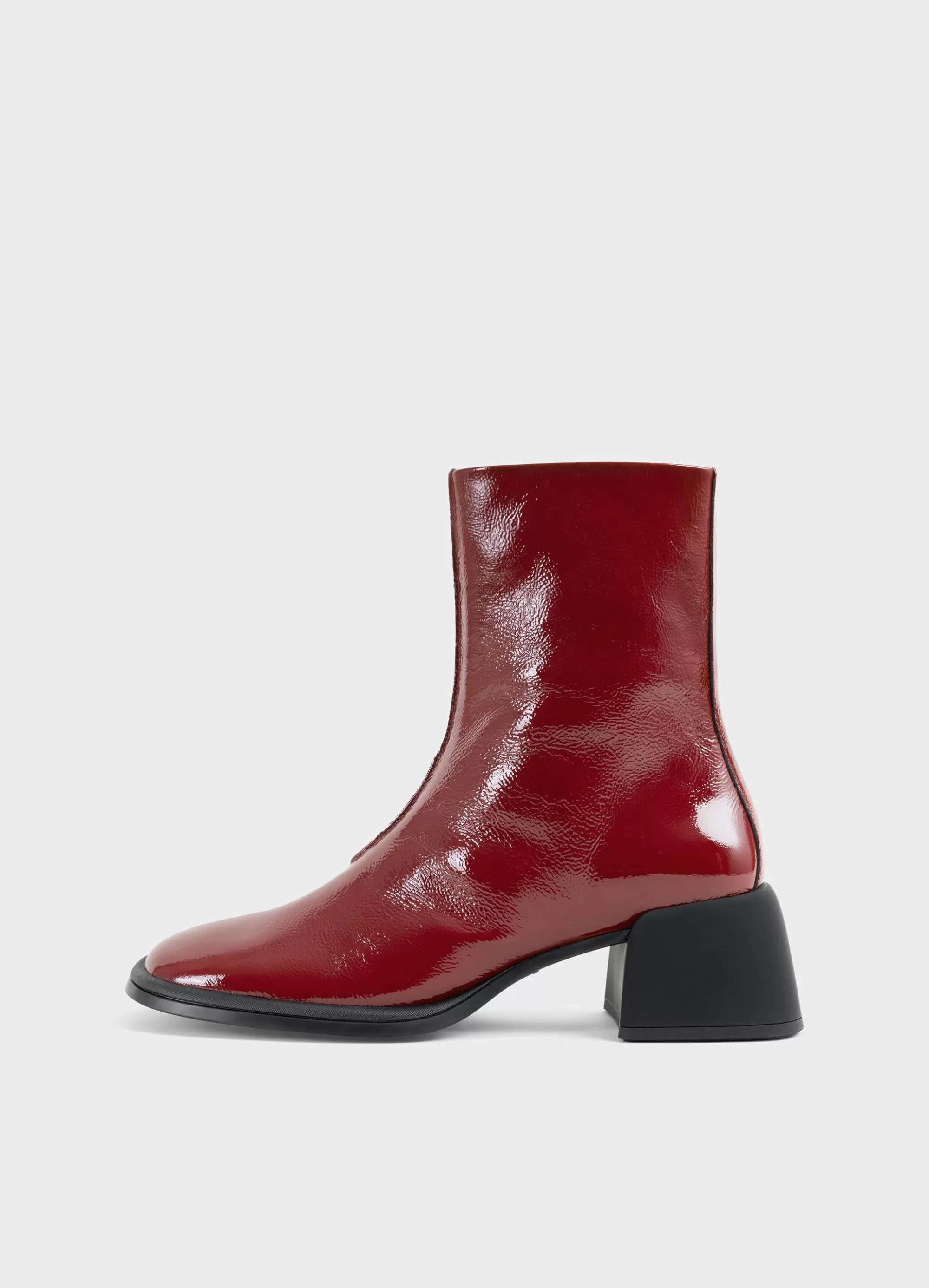 Vagabond Boots | ANSIE BOOTS DarkRedpatentleather