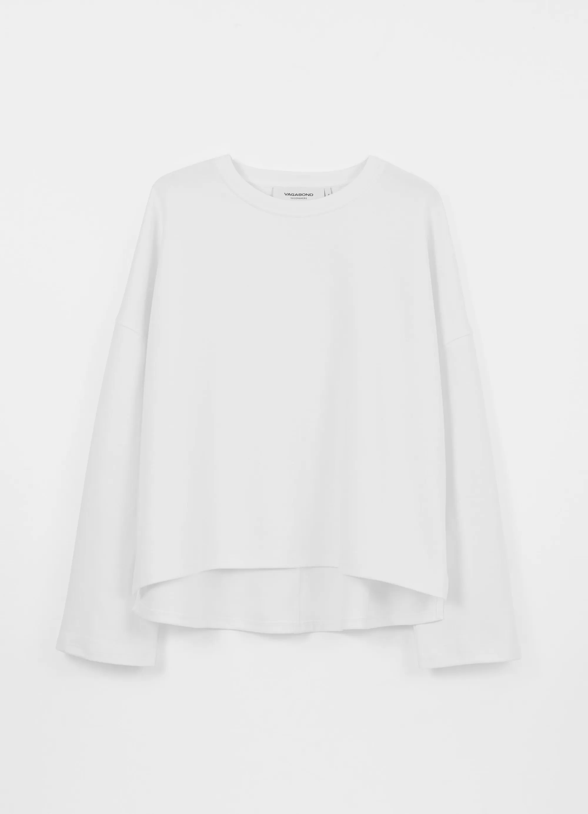 Vagabond Tops | BOXY LONG SLEEVE T-SHIRT W Whitetextile