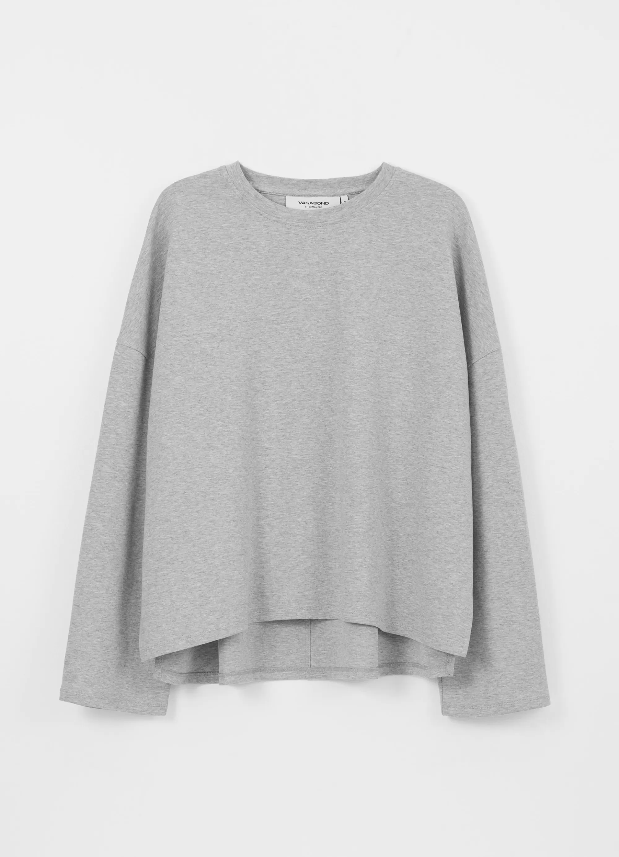 Vagabond Tops | BOXY LONG SLEEVE T-SHIRT W Greytextile