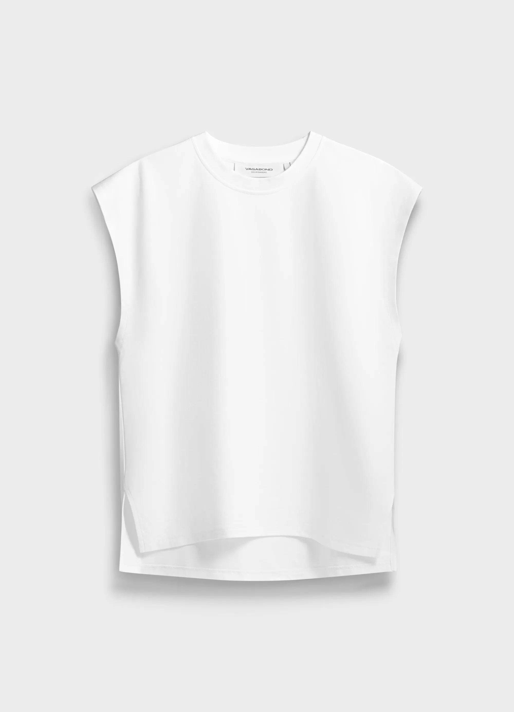 Vagabond Tops | BOXY TANK TOP Whitetextile