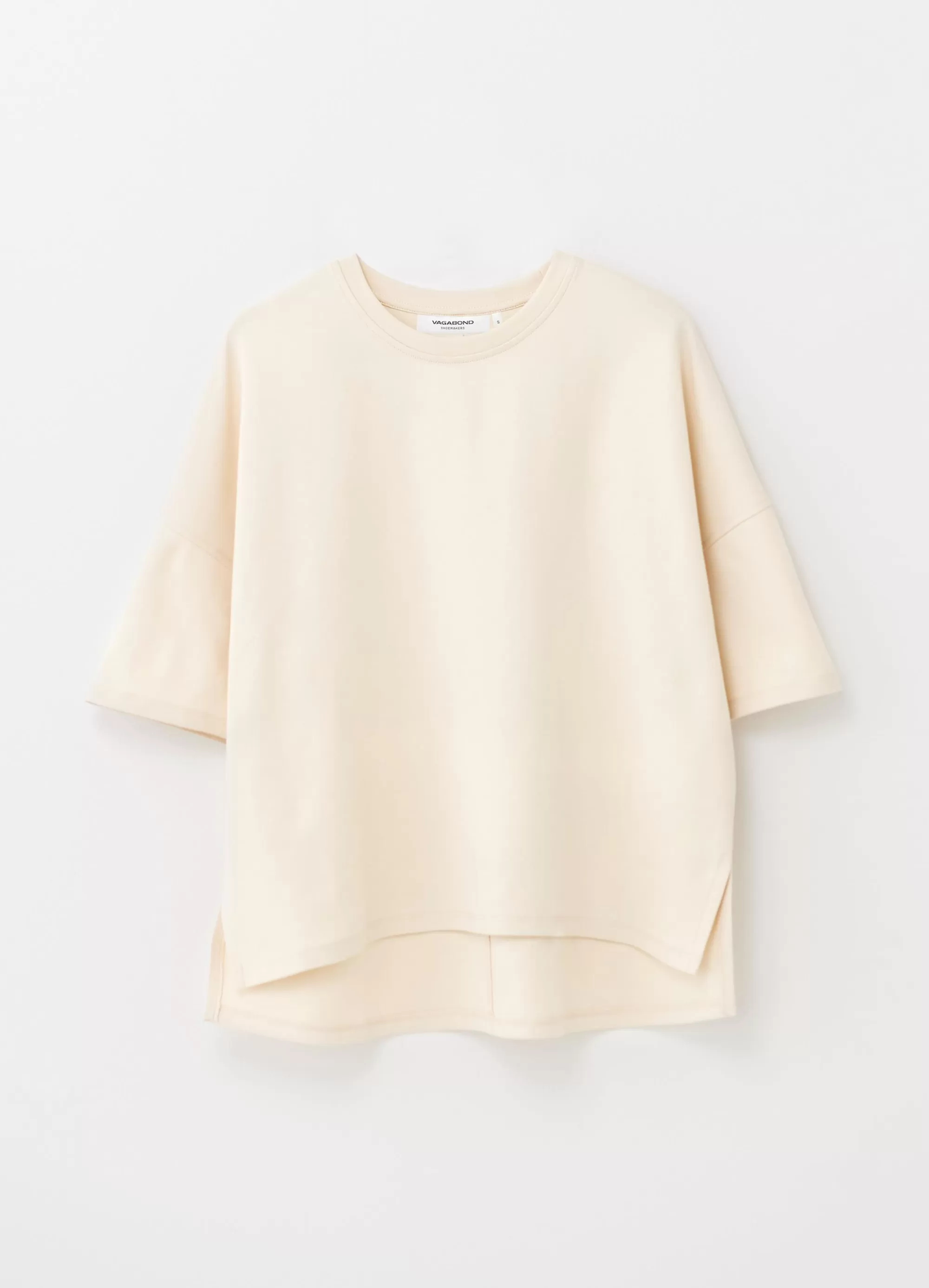 Vagabond Tops | BOXY T-SHIRT W Off-Whitetextile