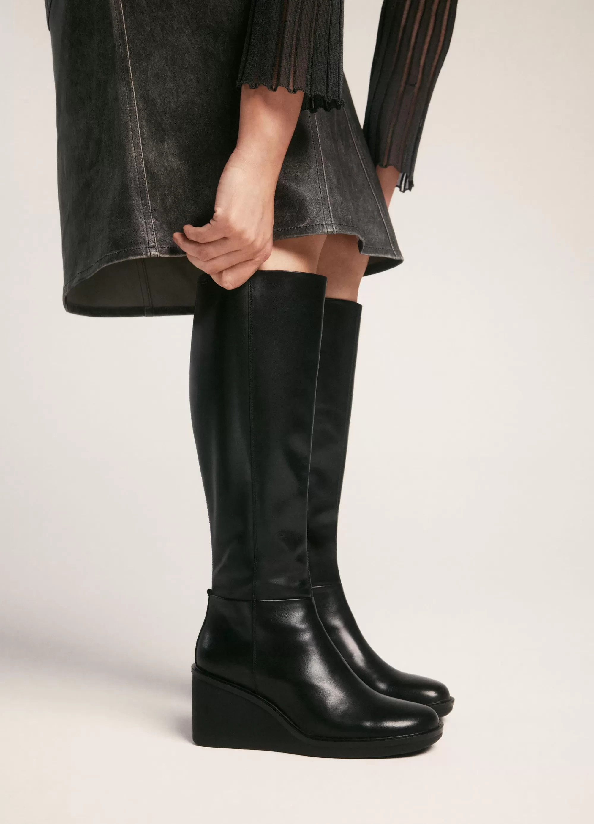 Vagabond Tall Boots | Boots | DEENA TALL BOOTS Blackleather