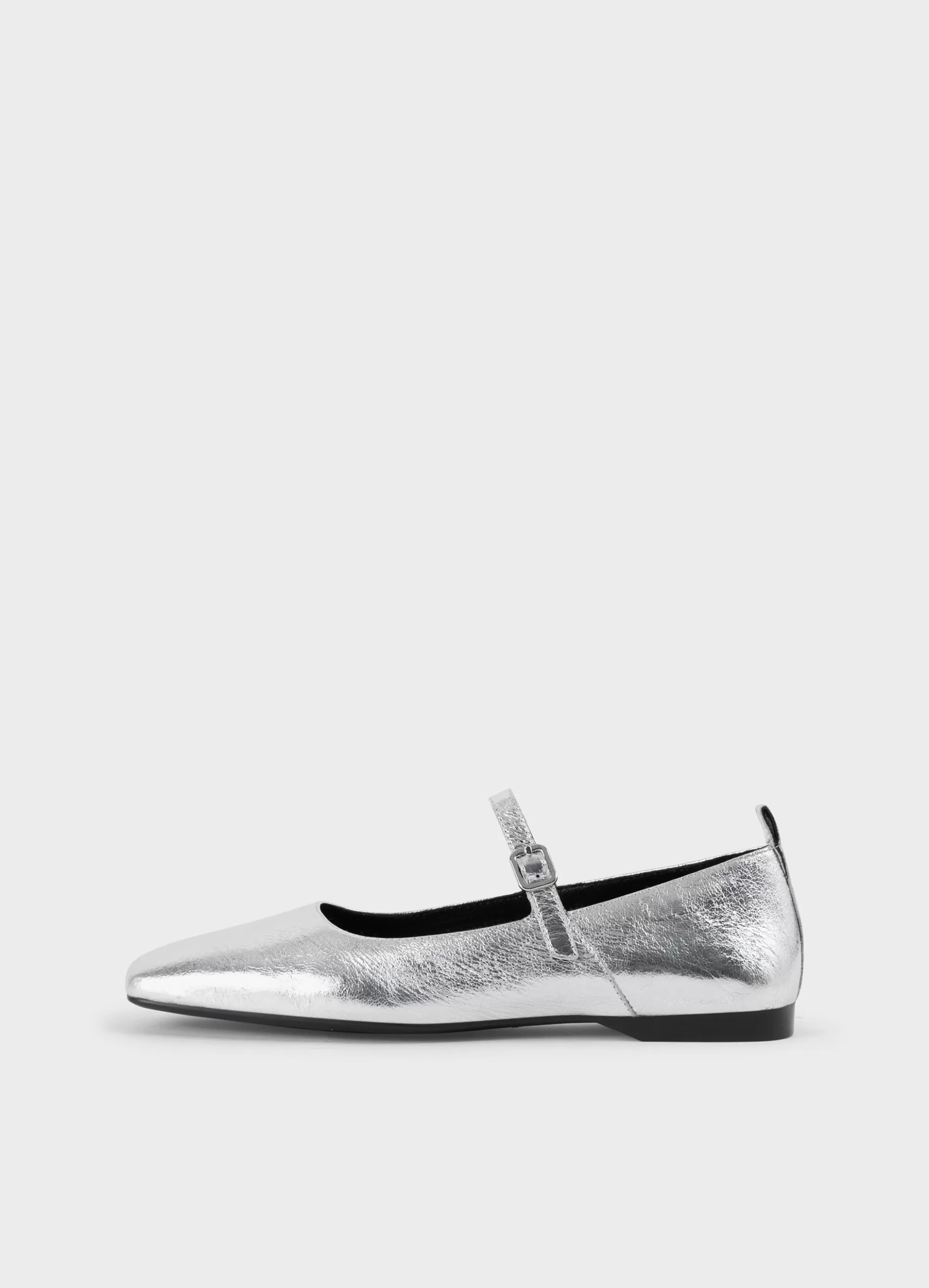 Vagabond Ballet Flats | Mary Janes | DELIA SHOES Silvermetallicleather