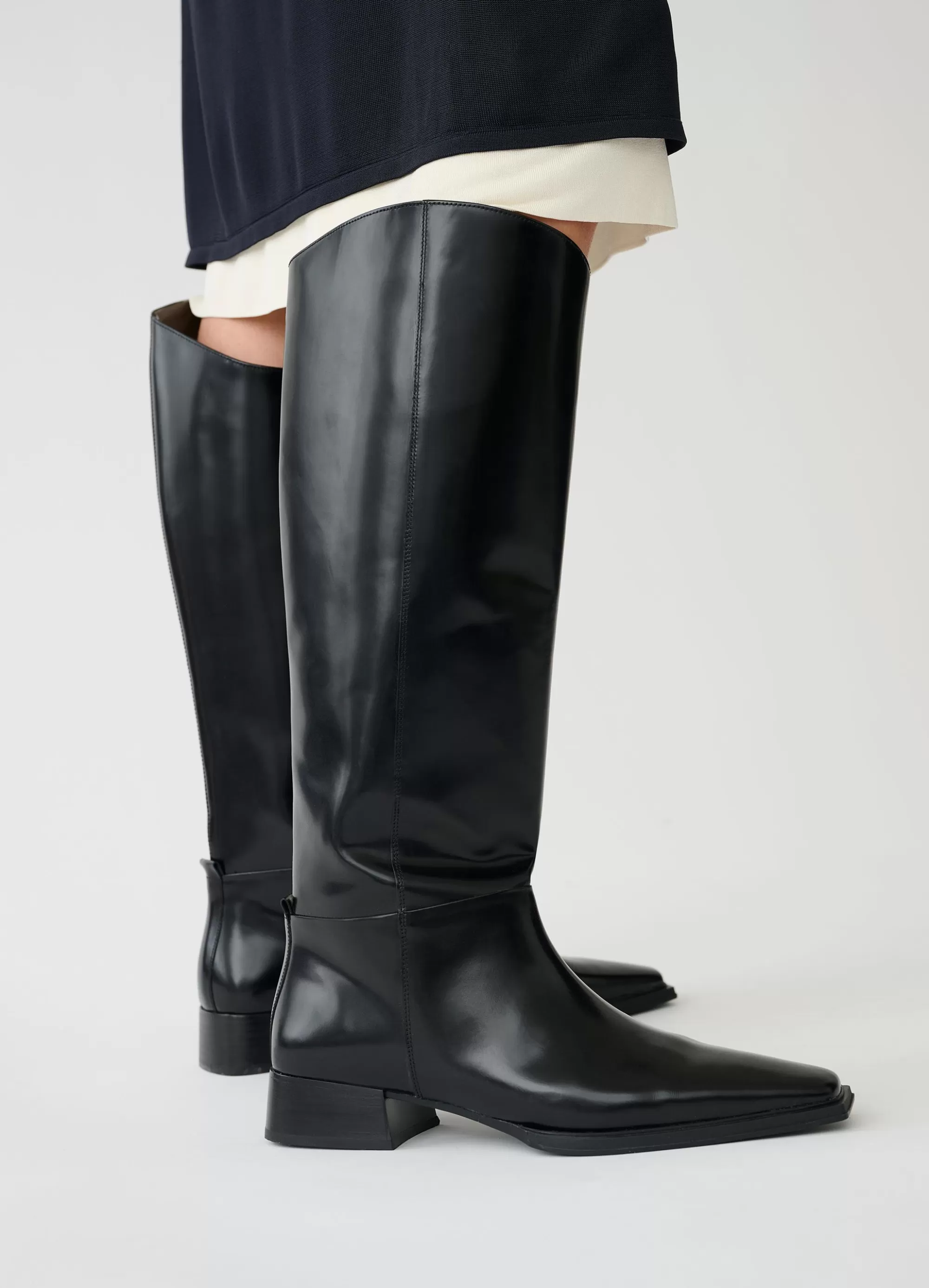 Vagabond Tall Boots | Boots | EIDA TALL BOOTS Blackpolishedleather