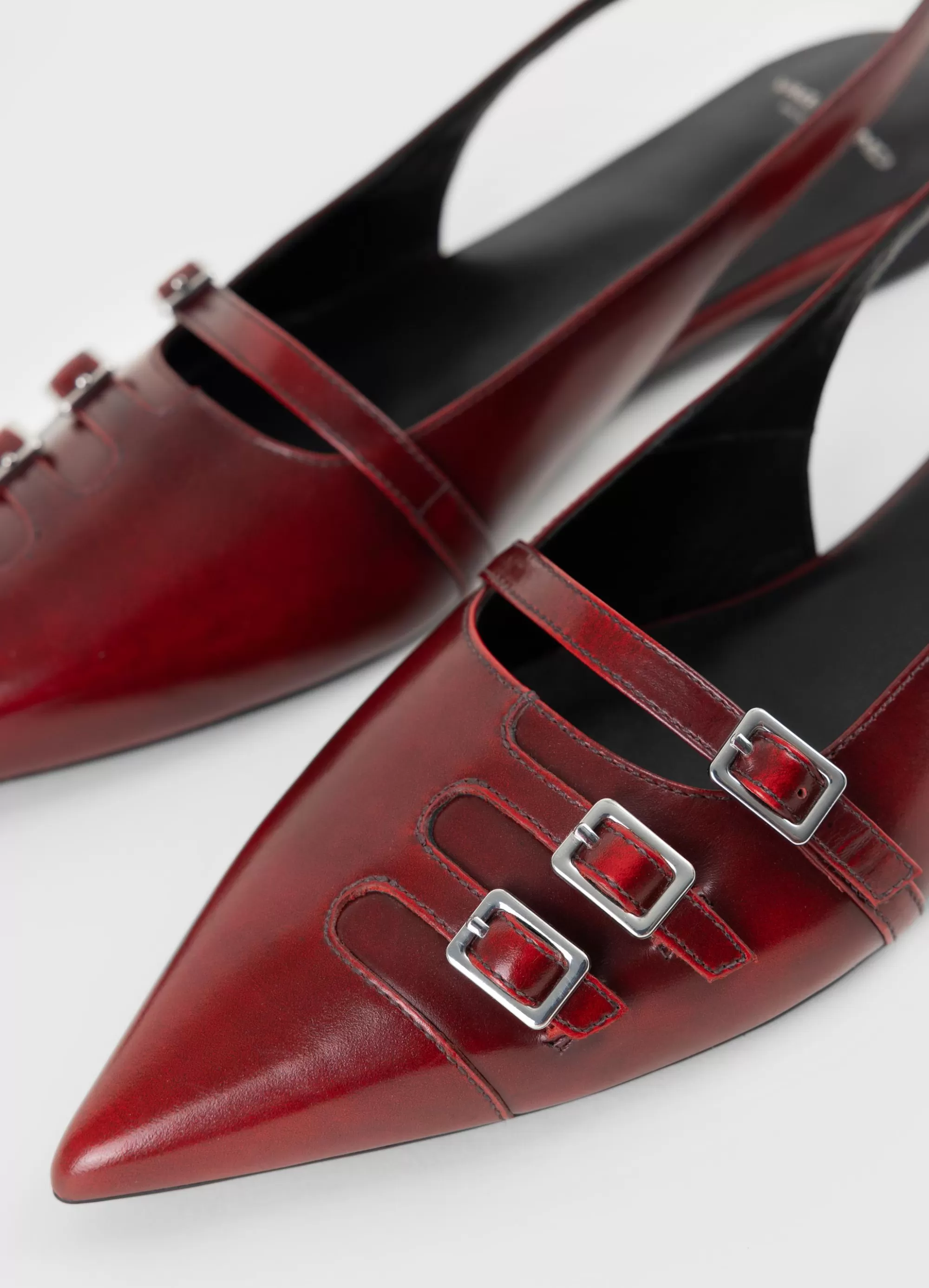 Vagabond Slingbacks | Ballet Flats | HERMINE SHOES Redbrush-offleather