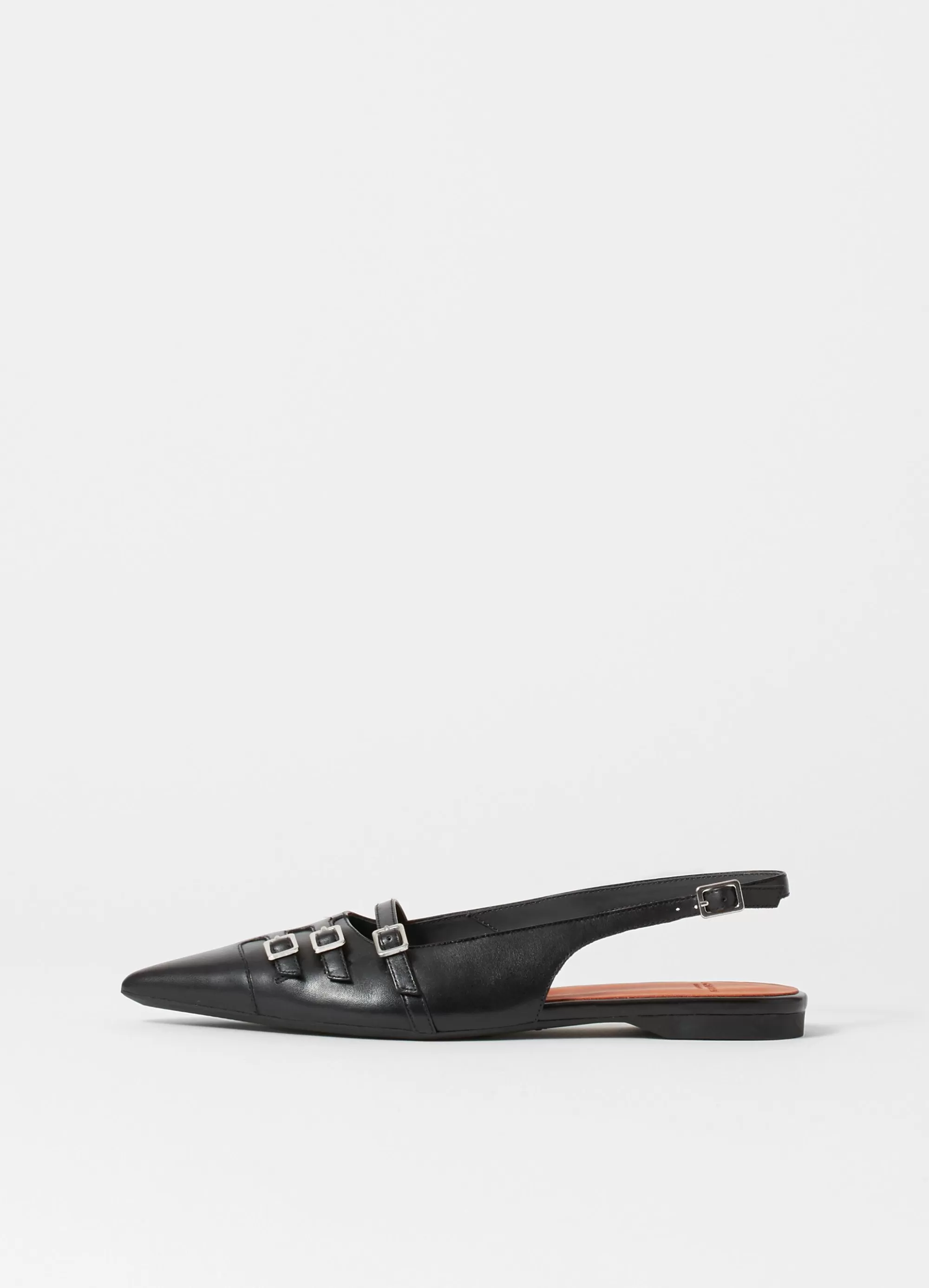 Vagabond Slingbacks | Ballet Flats | HERMINE SHOES Blackleather