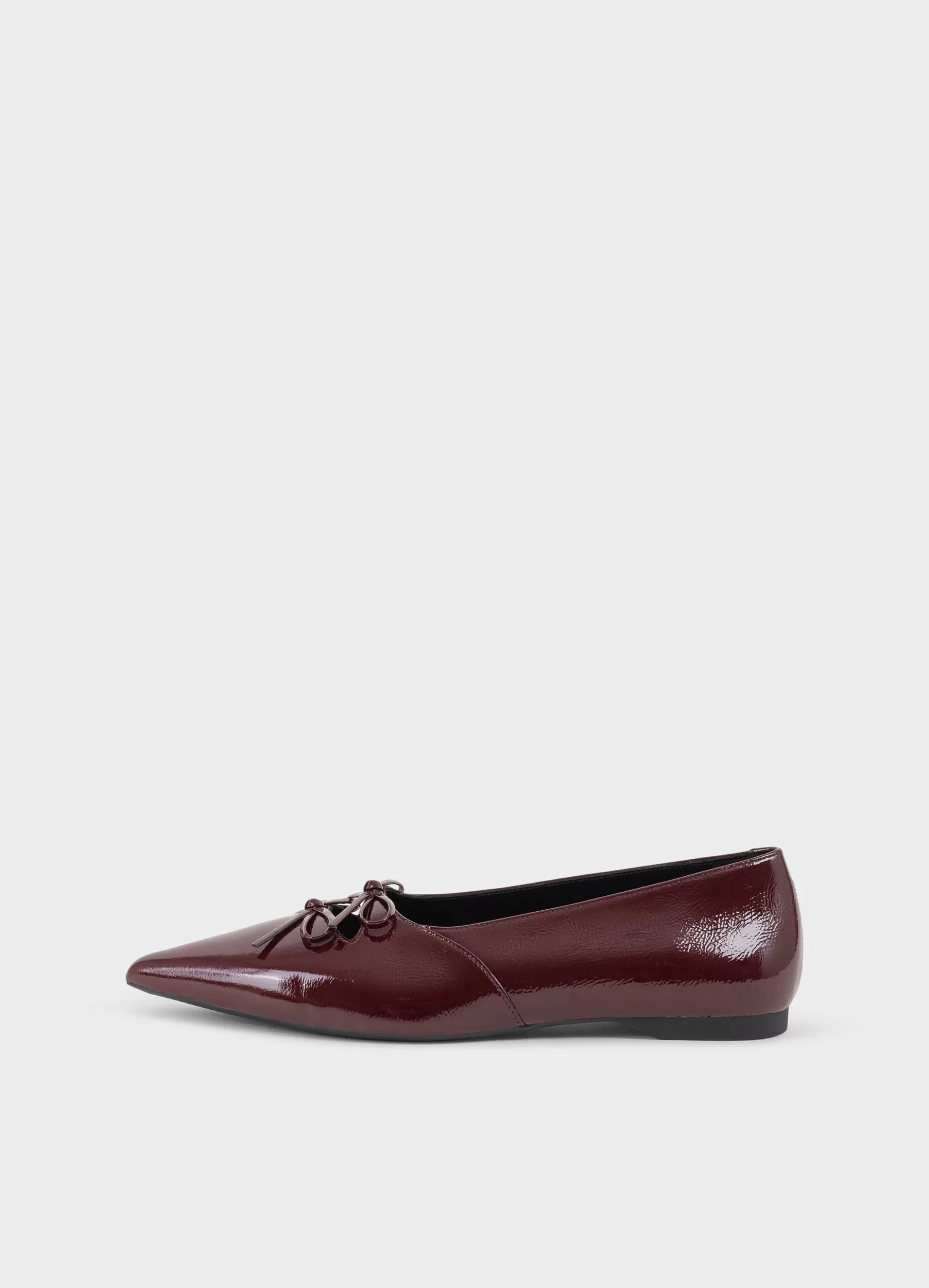 Vagabond Ballet Flats | HERMINE SHOES DarkRedpatentleather