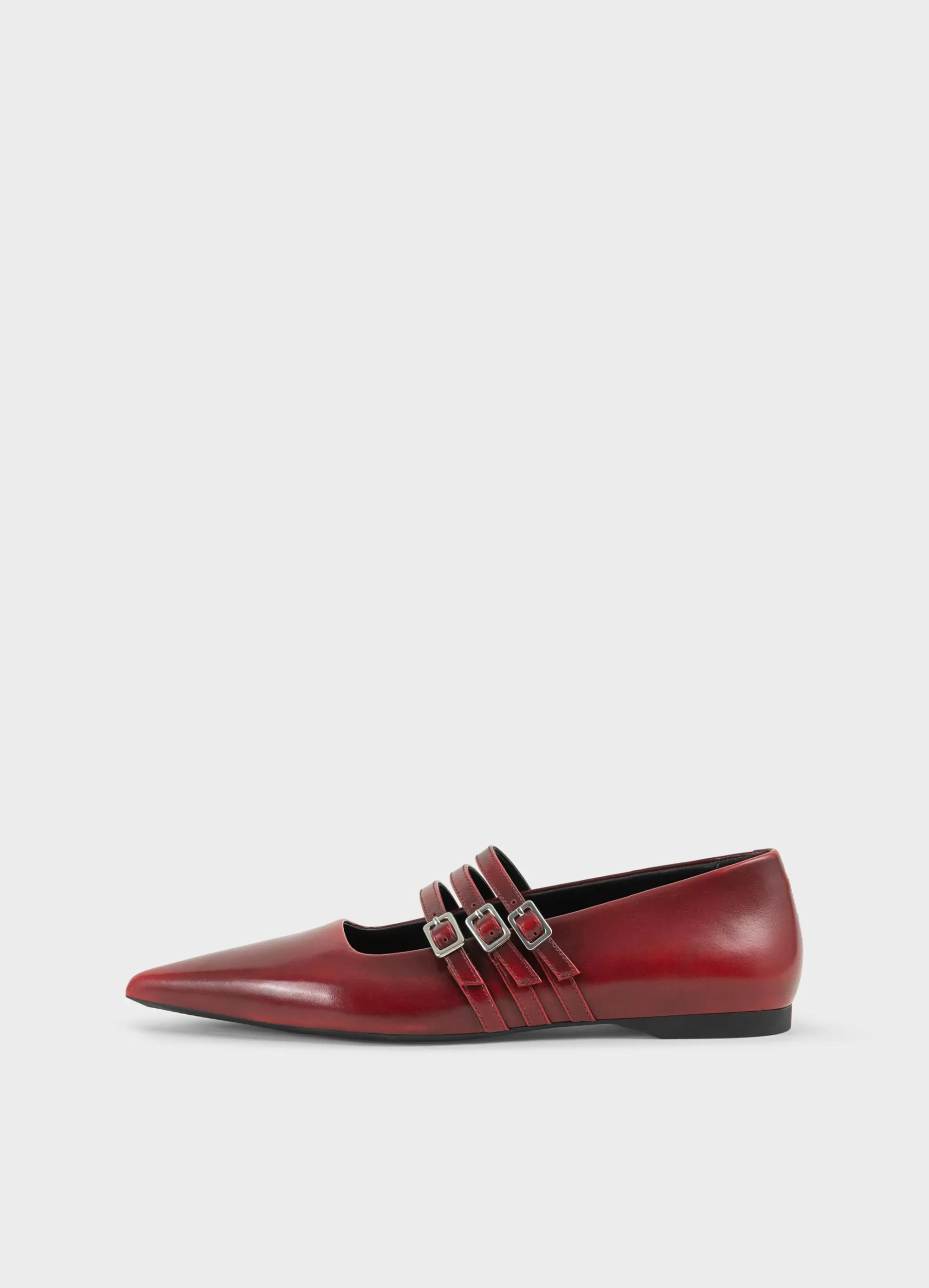 Vagabond Ballet Flats | Mary Janes | HERMINE SHOES Redbrush-offleather