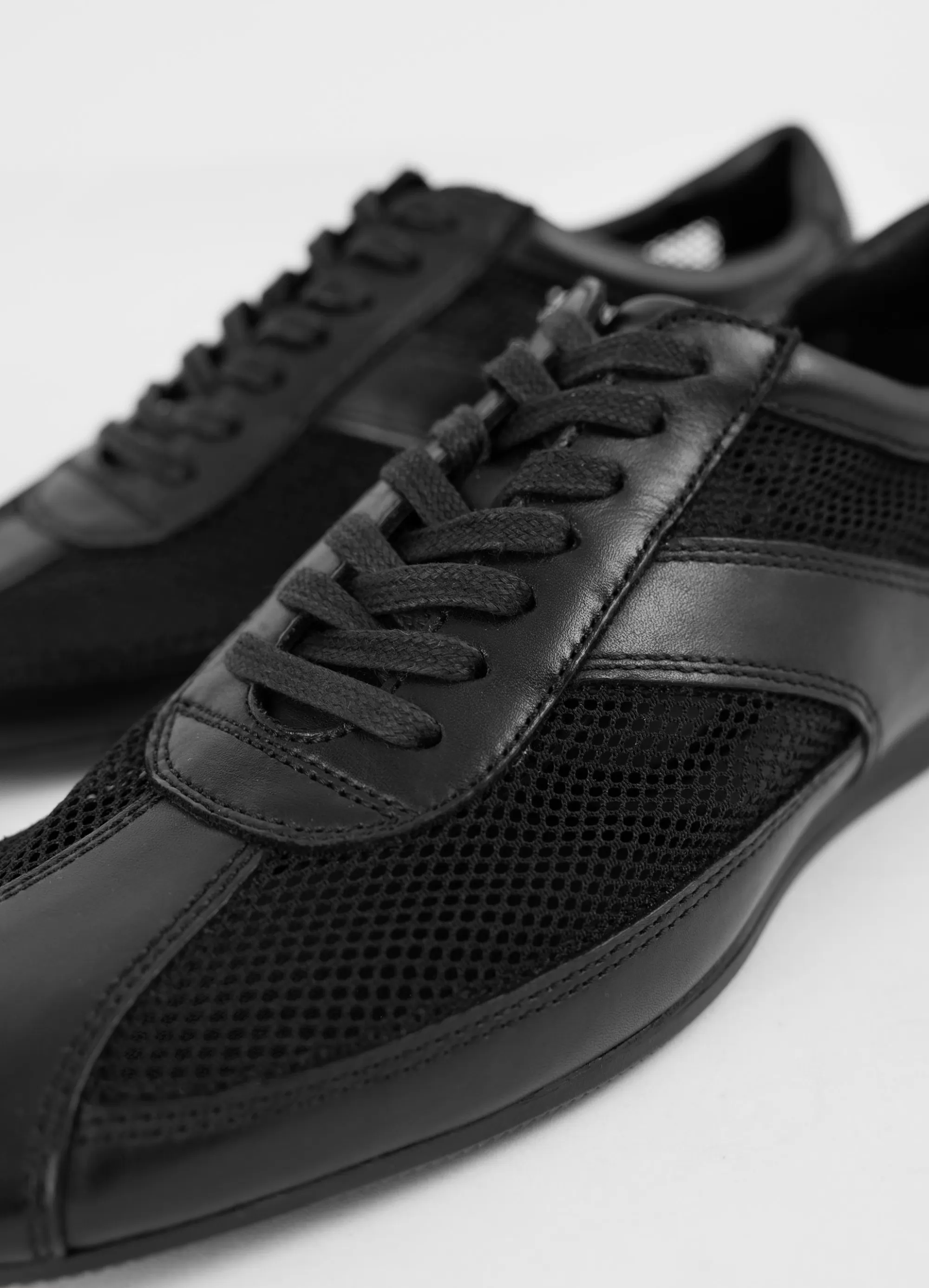 Vagabond Sneakers | HILLARY SNEAKERS Blackleather/mesh