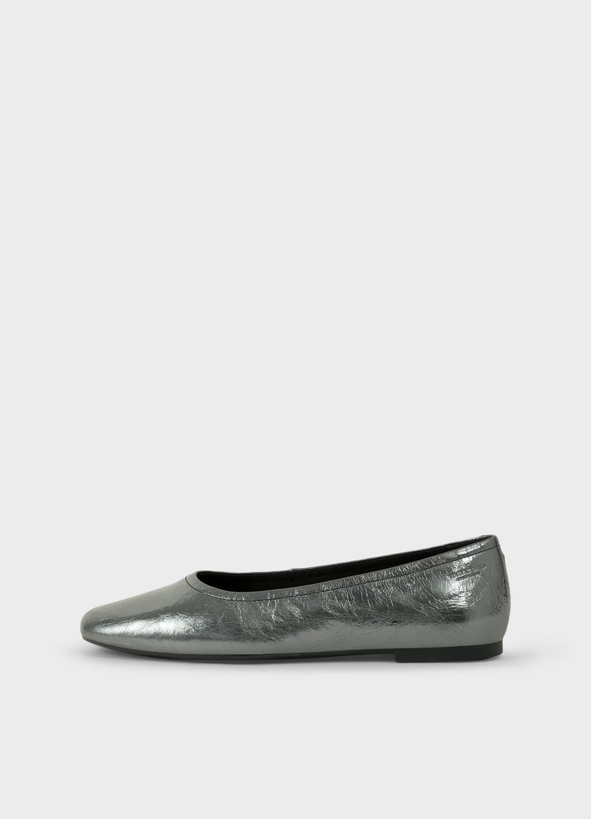 Vagabond Ballet Flats | JOLIN SHOES Greymetallicleather