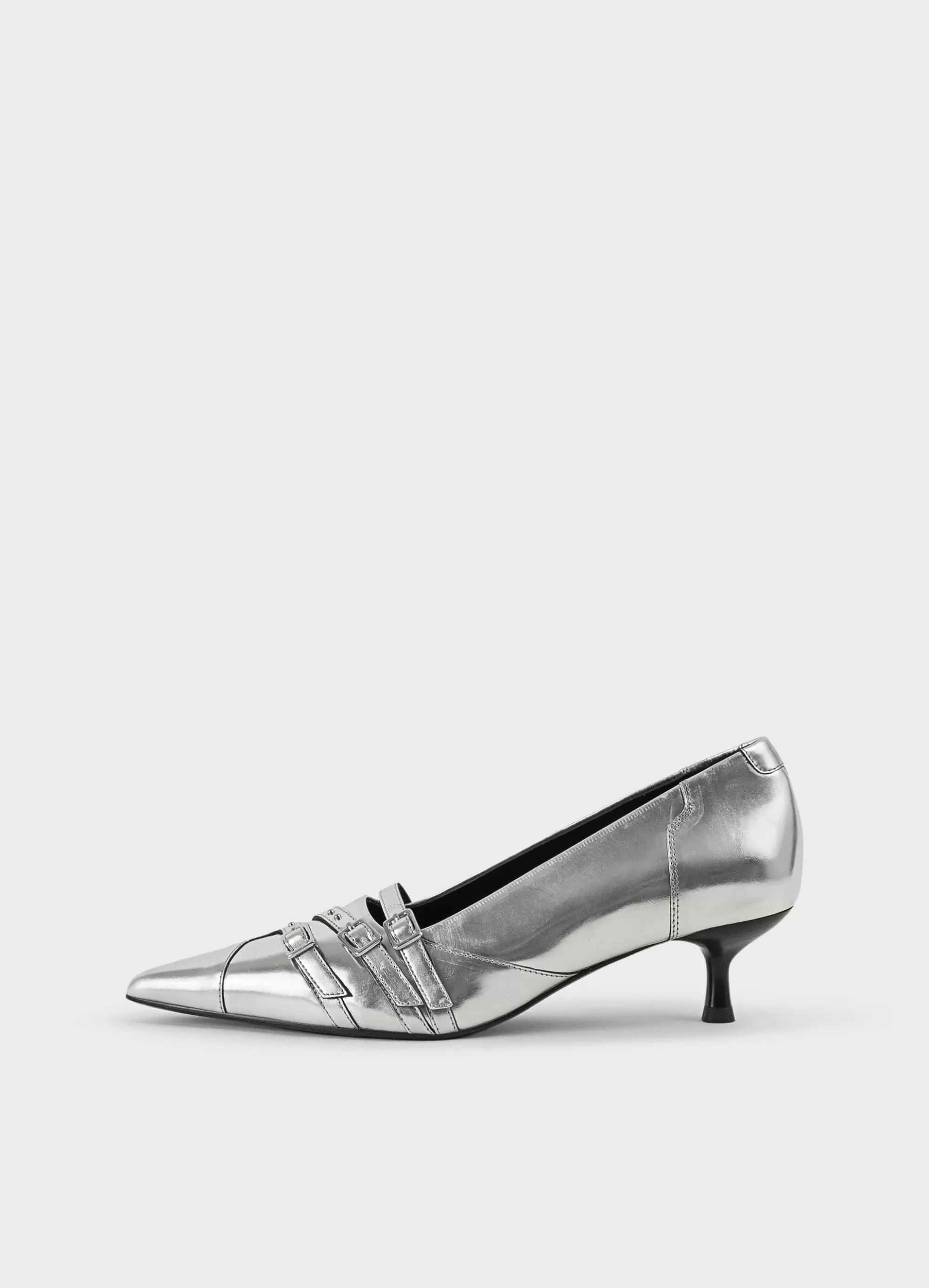 Vagabond Pumps | LYKKE PUMPS Silvermetallicleather