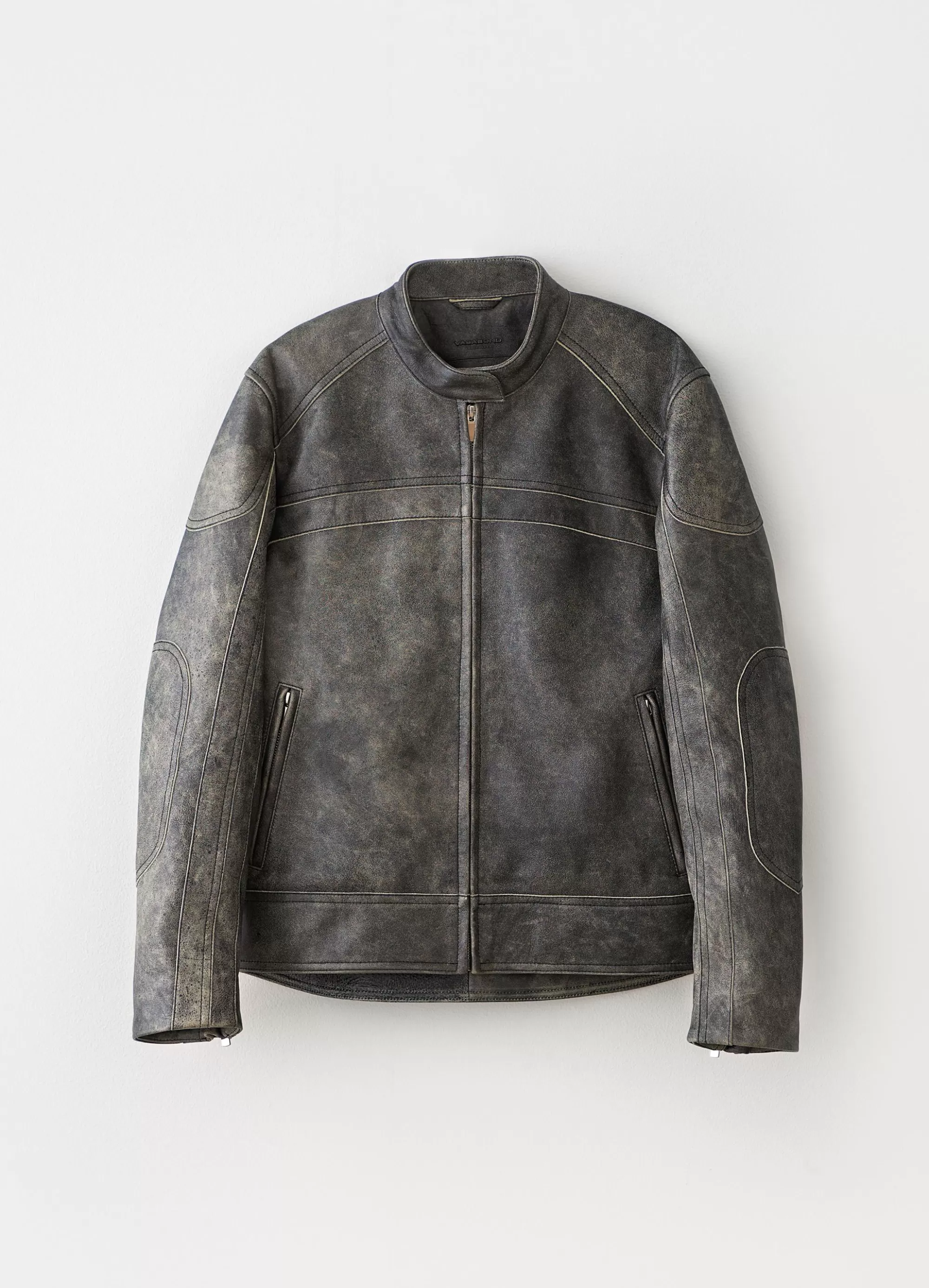 Vagabond Leather Garments | MOTO JACKET DarkGreytextureleather