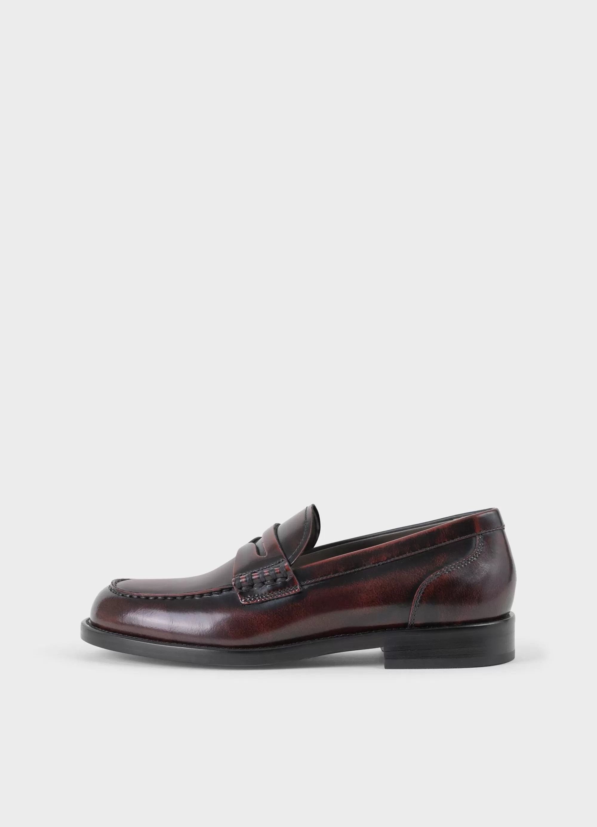 Vagabond Loafers | NAIMA LOAFER DarkRedpolishedleather