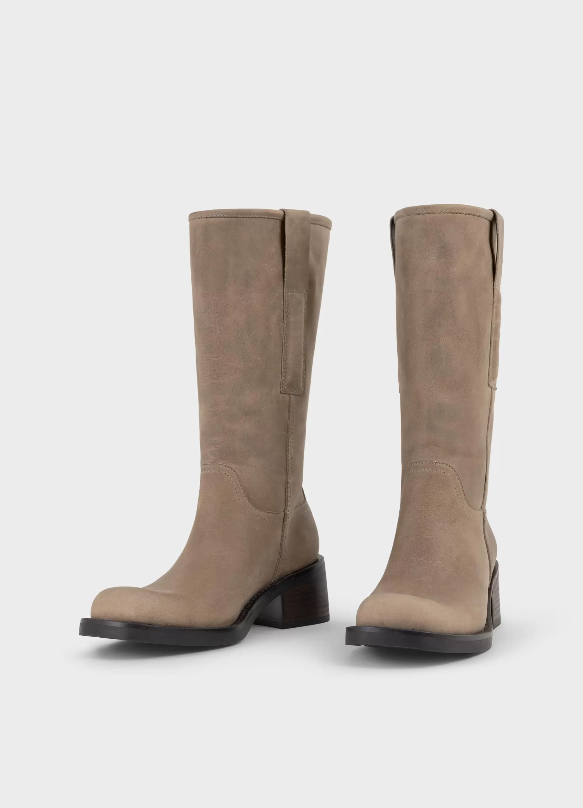 Vagabond Tall Boots | Boots | NOUR TALL BOOTS LightBrownoilynubuck