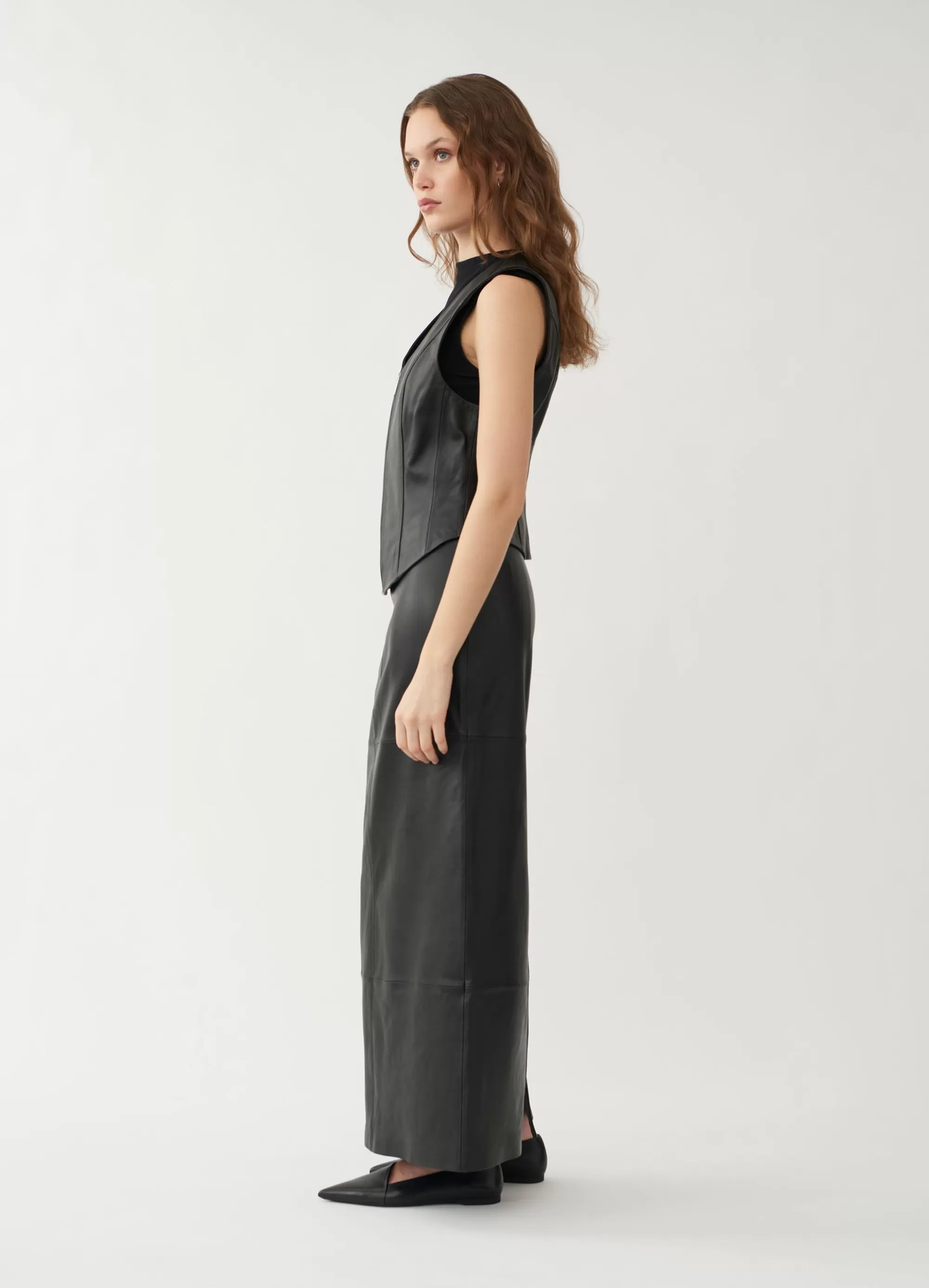 Vagabond Leather Garments | THE MAXI SKIRT Blackleather