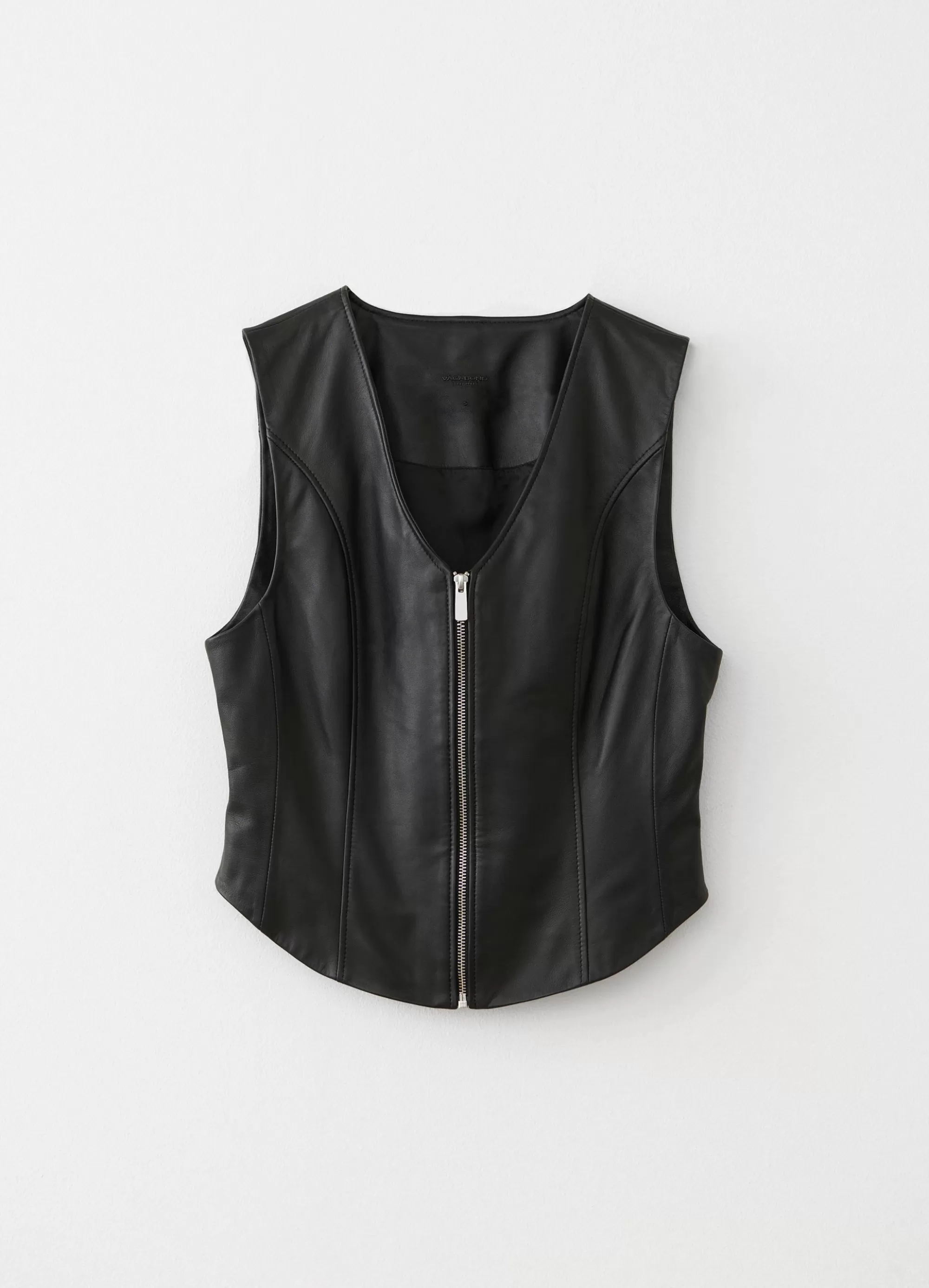 Vagabond Leather Garments | THE VEST Blackleather