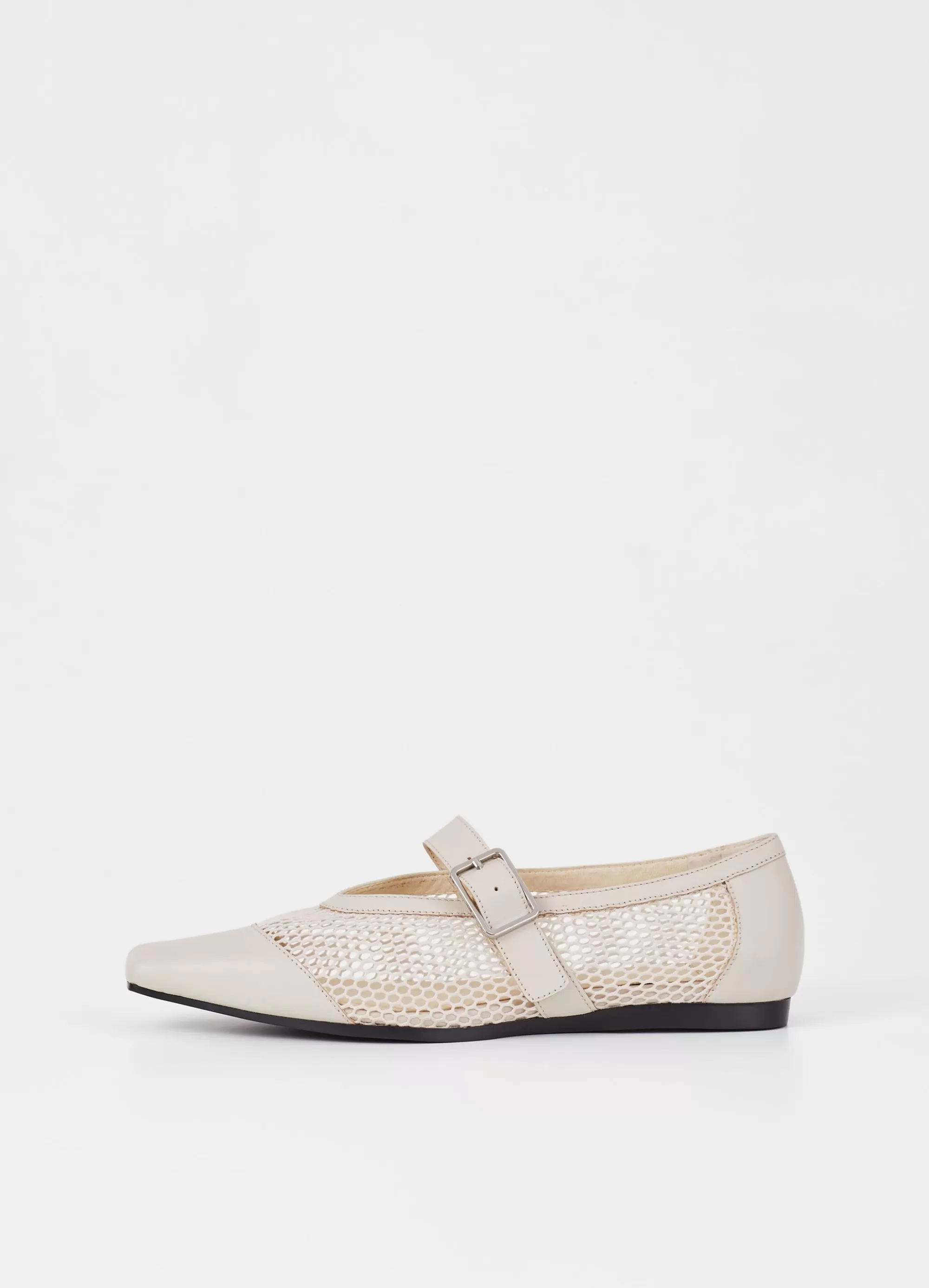 Vagabond Ballet Flats | Mary Janes | WIOLETTA SHOES Off-Whiteleather/mesh